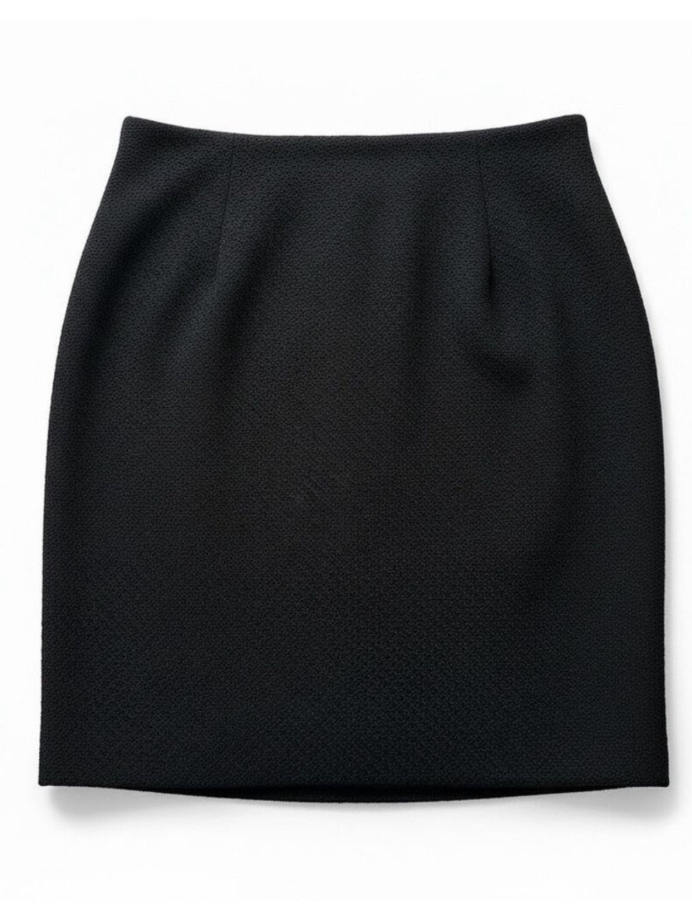 St. John Collection Tweed Knit Pencil Skirt Black XL EUC